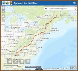 Map Of The Appalachian Trail