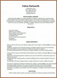 Medical Billing And Coding Resume