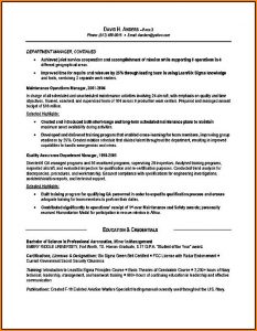 Military Resume Builder Examples