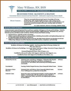 New Grad Nurse Resume Template