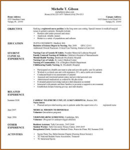 New Grad Nursing Resume Template