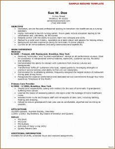 Nursing Resume Templates Word