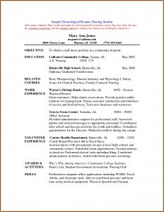 Nursing Student Resume Template