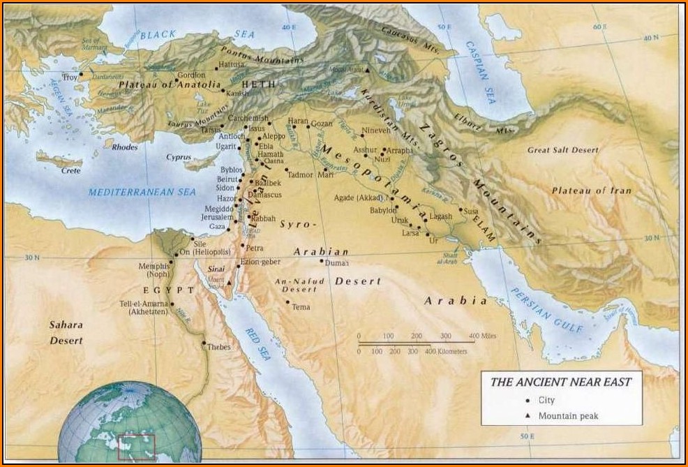 Old Testament Bible Maps And Charts