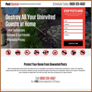 Pest Control Responsive Website Template Free Download