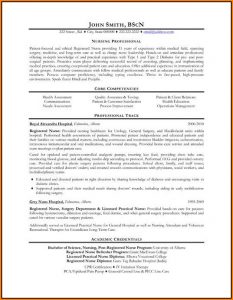 Professional Nursing Resume Template