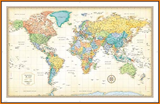 Rand Mcnally Classic World Wall Map