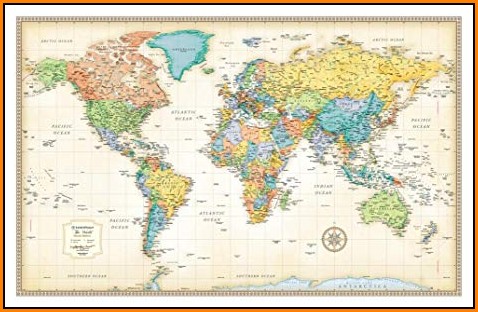 Rand Mcnally World Map Poster