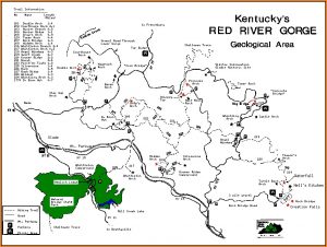 Red River Gorge Hiking Trail Map