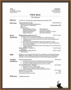Resume For Dummies Template