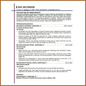 Resume Templates For Word 2007