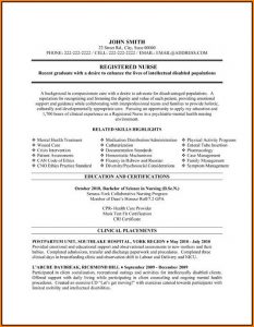 Rn Resume Template Word