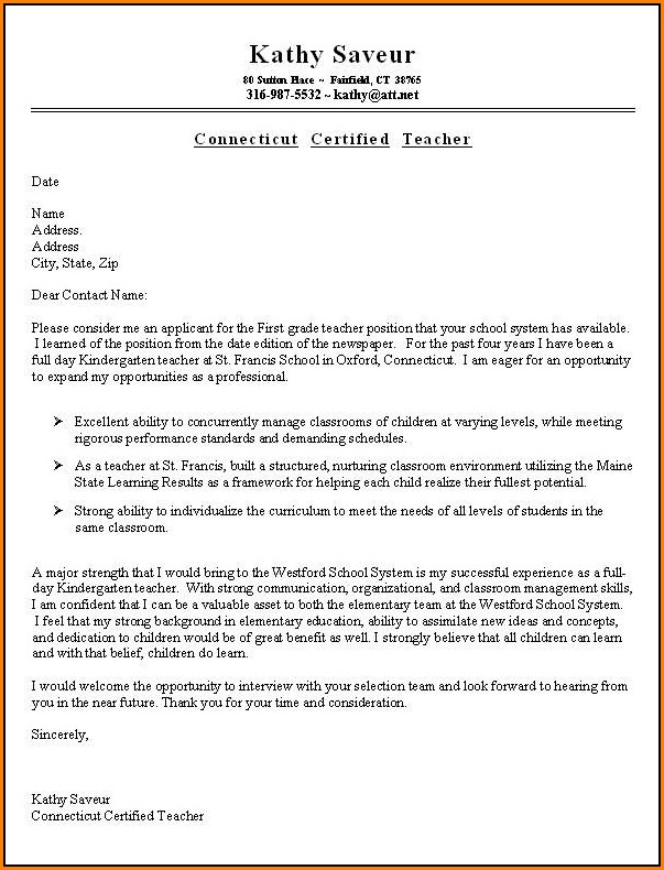 Sample Resumes And Cover Letters