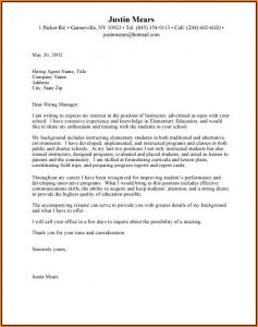 Samples Of Cover Letters For Resumes