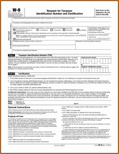 W 9 Fillable Form