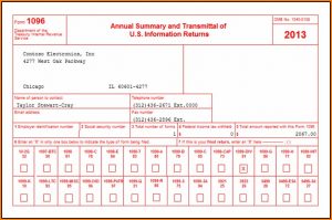 1096 Tax Form 2016