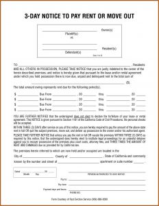 3 Day Eviction Notice Form Florida