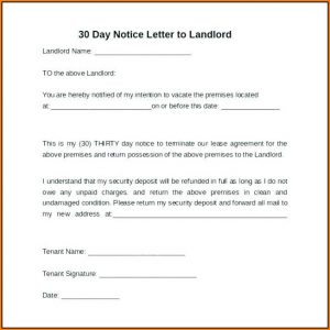 60 Day Notice To Vacate California Form