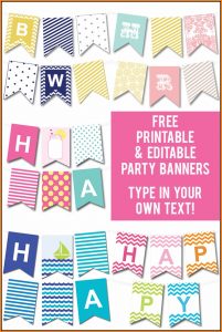 Birthday Banner Template Free