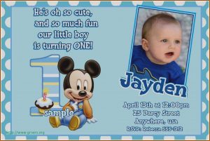 Birthday Invitation Card Template For Boy