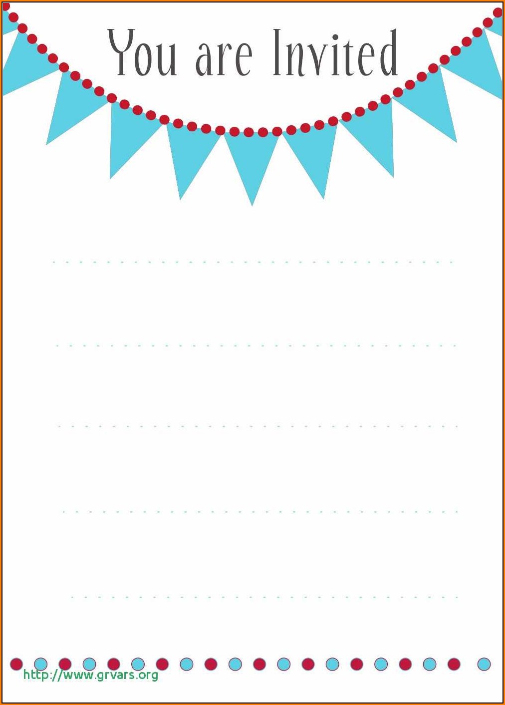 Birthday Invitation Card Template With Photo