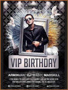 Birthday Party Flyer Templates