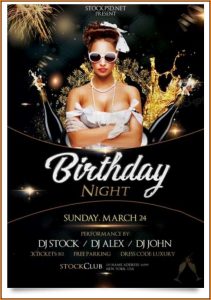Birthday Party Flyer Templates Free
