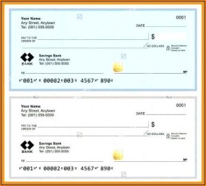 Blank Business Check Template Microsoft Word