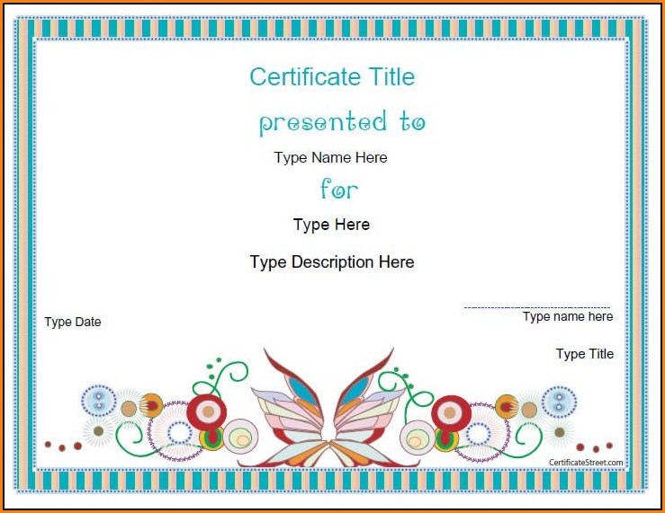 Blank Certificate Template Design