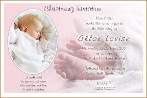 Blank Invitation Templates For Christening
