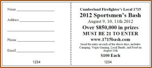 Blank Raffle Ticket Template Free