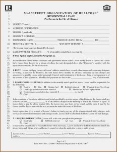 Blank Residential Lease Agreement Form