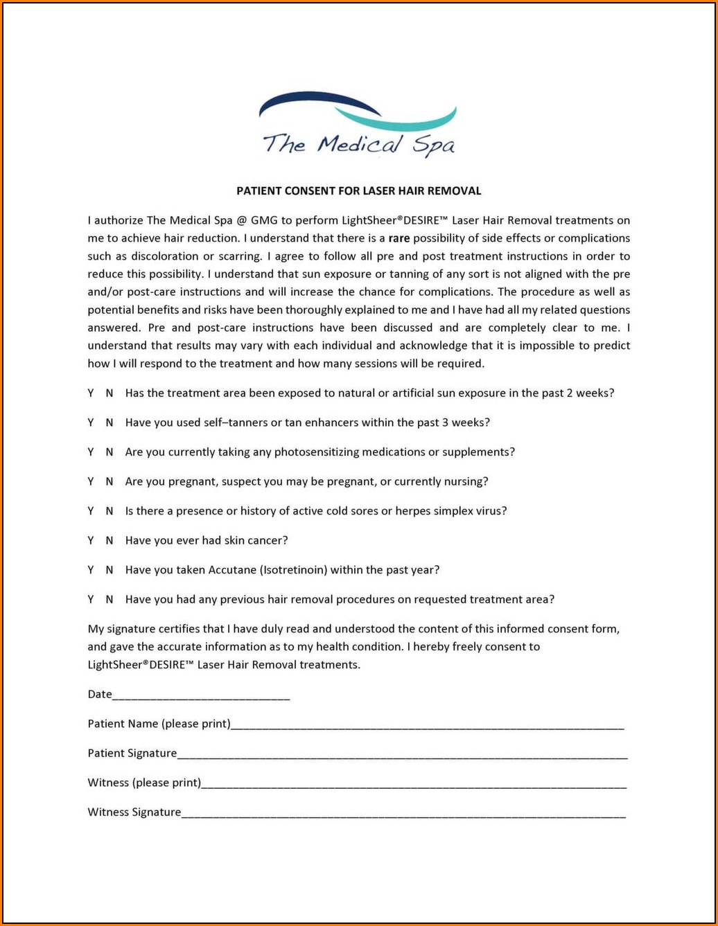 Botox Consent Form Uk Pdf