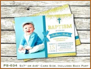 Boy Baptism Invitation Templates Free