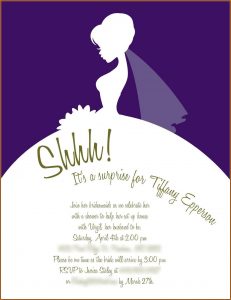 Bridal Shower Invitation Templates Microsoft Word