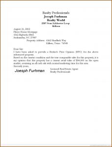 Broker Price Opinion Form