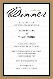 Business Dinner Invitation Template
