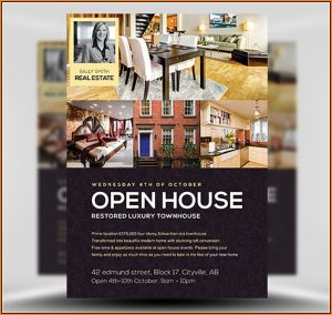 Business Open House Flyer Template