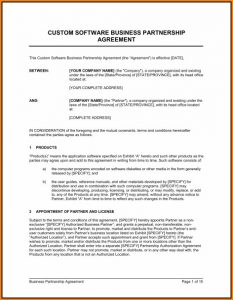 Business Partnership Agreement Template