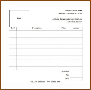 Business Receipt Template Free