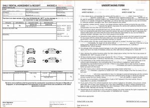 Car Rental Agreement Form