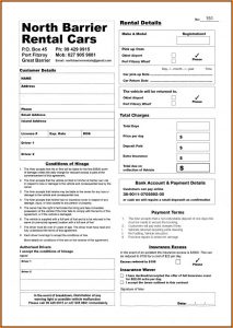Car Rental Agreement Format In India