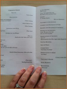 Catholic Wedding Program Template Free