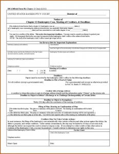 Chapter 7 Bankruptcy Forms Packet