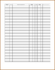 Checkbook Register Template Printable