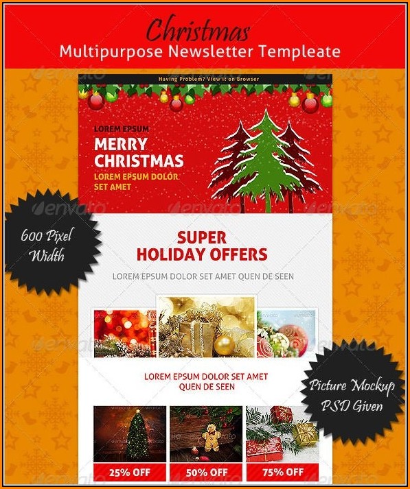 Christmas Newsletter Template With Pictures