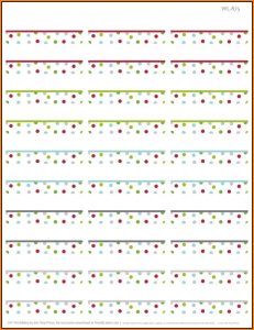 Christmas Return Address Labels Template