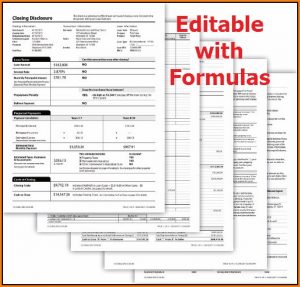 Closing Disclosure Form Fillable