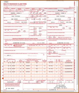 Cms 1500 Claim Form Sample