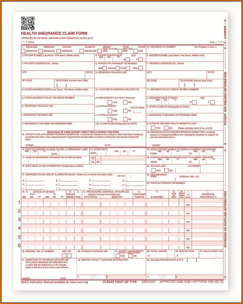 Cms 1500 Forms